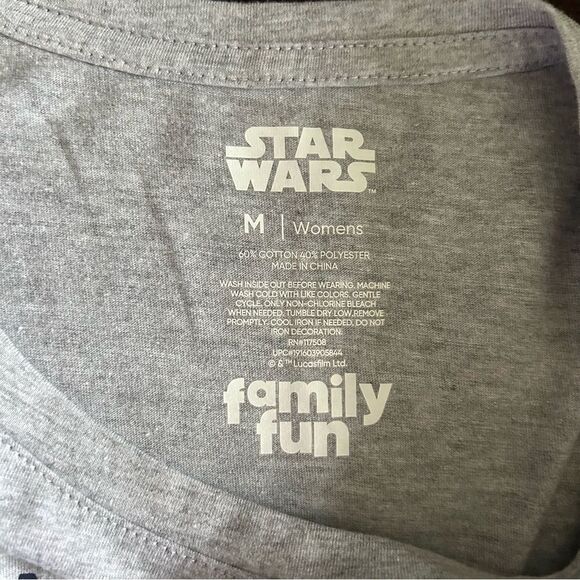 Star Wars “May The Force Be With You” Women’s Tee Gray Medium NWT - Picture 6 of 7